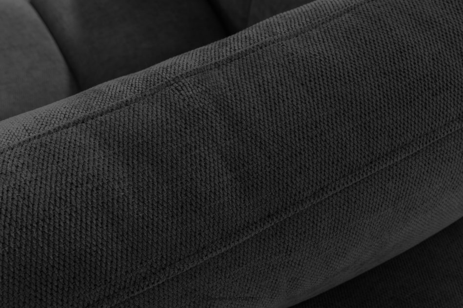 HELLA Gestepptes Dreisitzer-Sofa mit Schlaffunktion aus anthrazitfarbenem Gewebestoff anthrazit - Foto 7