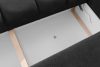 HELLA Gestepptes Dreisitzer-Sofa mit Schlaffunktion aus anthrazitfarbenem Gewebestoff anthrazit - Foto 12