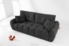 HELLA Gestepptes Dreisitzer-Sofa mit Schlaffunktion aus anthrazitfarbenem Gewebestoff anthrazit - Foto 2