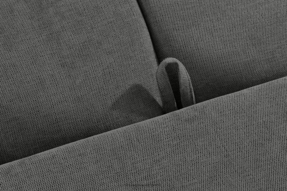 HELLA Gestepptes Dreisitzer-Sofa mit Schlaffunktion aus stahlfarbenem Gewebestoff stahlfarben - Foto 14