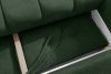 HELLA Gestepptes Dreisitzer-Sofa mit Schlaffunktion aus grünem Gewebestoff grün - Foto 13