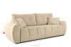 HELLA Gestepptes Dreisitzer-Sofa mit Schlaffunktion aus Gewebestoff in Dunkelcreme dunkelcremefarben - Foto 3