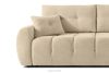 HELLA Gestepptes Dreisitzer-Sofa mit Schlaffunktion aus Gewebestoff in Dunkelcreme dunkelcremefarben - Foto 7
