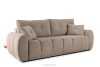 HELLA Gestepptes Dreisitzer-Sofa mit Schlaffunktion aus Gewebestoff in Hellbraun hellbraun - Foto 3