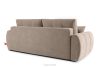 HELLA Gestepptes Dreisitzer-Sofa mit Schlaffunktion aus Gewebestoff in Hellbraun hellbraun - Foto 4