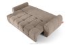 HELLA Gestepptes Dreisitzer-Sofa mit Schlaffunktion aus Gewebestoff in Hellbraun hellbraun - Foto 5