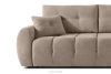 HELLA Gestepptes Dreisitzer-Sofa mit Schlaffunktion aus Gewebestoff in Hellbraun hellbraun - Foto 7