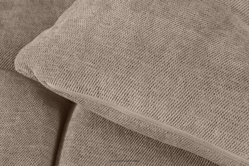 HELLA Gestepptes Dreisitzer-Sofa mit Schlaffunktion aus Gewebestoff in Hellbraun hellbraun - Foto 8