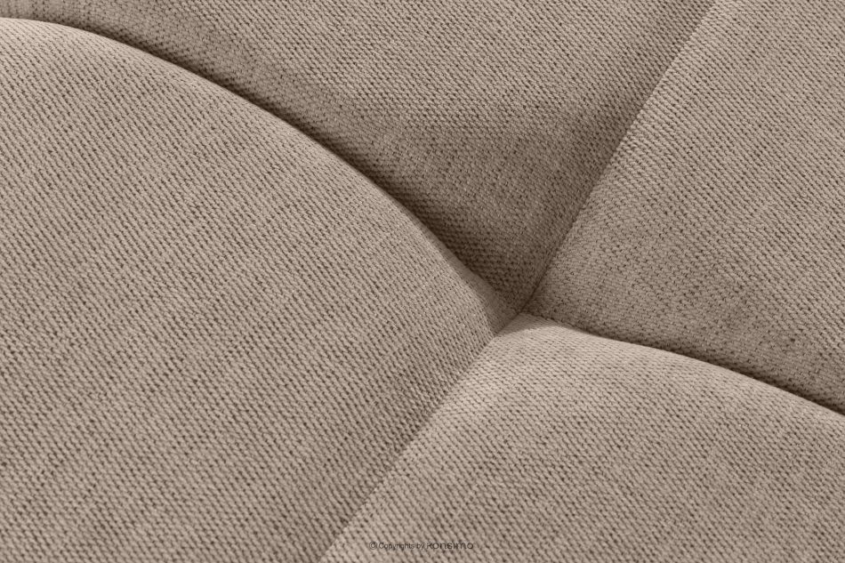 HELLA Gestepptes Dreisitzer-Sofa mit Schlaffunktion aus Gewebestoff in Hellbraun hellbraun - Foto 9