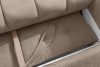 HELLA Gestepptes Dreisitzer-Sofa mit Schlaffunktion aus Gewebestoff in Hellbraun hellbraun - Foto 13