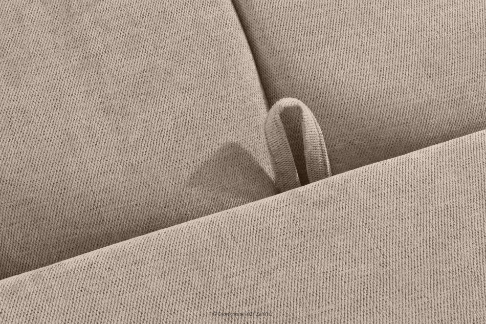 HELLA Gestepptes Dreisitzer-Sofa mit Schlaffunktion aus Gewebestoff in Hellbraun hellbraun - Foto 14