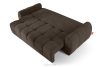 HELLA Gestepptes Dreisitzer-Sofa mit Schlaffunktion aus Gewebestoff in Kaltbraun kühles Braun - Foto 5
