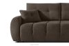 HELLA Gestepptes Dreisitzer-Sofa mit Schlaffunktion aus Gewebestoff in Kaltbraun kühles Braun - Foto 7