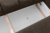 HELLA Gestepptes Dreisitzer-Sofa mit Schlaffunktion aus Gewebestoff in Kaltbraun kühles Braun - Foto 12