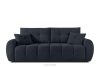 HELLA Gestepptes Dreisitzer-Sofa mit Schlaffunktion aus Gewebestoff in Dunkelblau dunkles Marineblau - Foto 1