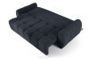 HELLA Gestepptes Dreisitzer-Sofa mit Schlaffunktion aus Gewebestoff in Dunkelblau dunkles Marineblau - Foto 5