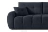 HELLA Gestepptes Dreisitzer-Sofa mit Schlaffunktion aus Gewebestoff in Dunkelblau dunkles Marineblau - Foto 7
