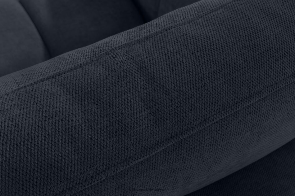 HELLA Gestepptes Dreisitzer-Sofa mit Schlaffunktion aus Gewebestoff in Dunkelblau dunkles Marineblau - Foto 7