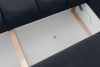 HELLA Gestepptes Dreisitzer-Sofa mit Schlaffunktion aus Gewebestoff in Dunkelblau dunkles Marineblau - Foto 12