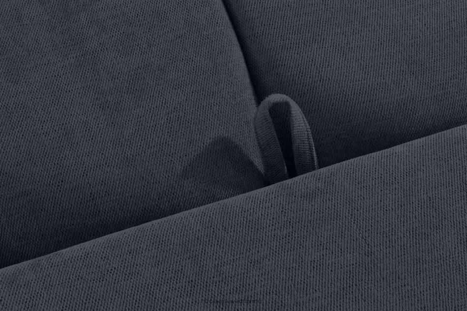 HELLA Gestepptes Dreisitzer-Sofa mit Schlaffunktion aus Gewebestoff in Dunkelblau dunkles Marineblau - Foto 14