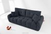 HELLA Gestepptes Dreisitzer-Sofa mit Schlaffunktion aus Gewebestoff in Dunkelblau dunkles Marineblau - Foto 2