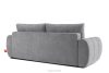 NILO Dreisitzer-Sofa mit Steppung aus grauem Gewebestoff grau - Foto 4
