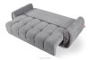 NILO Dreisitzer-Sofa mit Steppung aus grauem Gewebestoff grau - Foto 5
