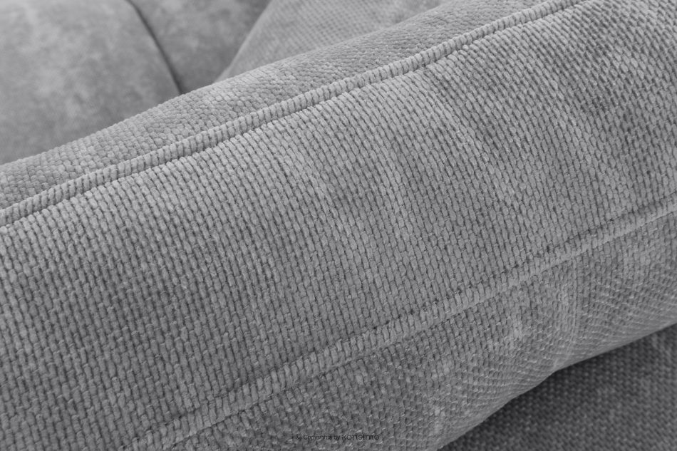 NILO Dreisitzer-Sofa mit Steppung aus grauem Gewebestoff grau - Foto 7
