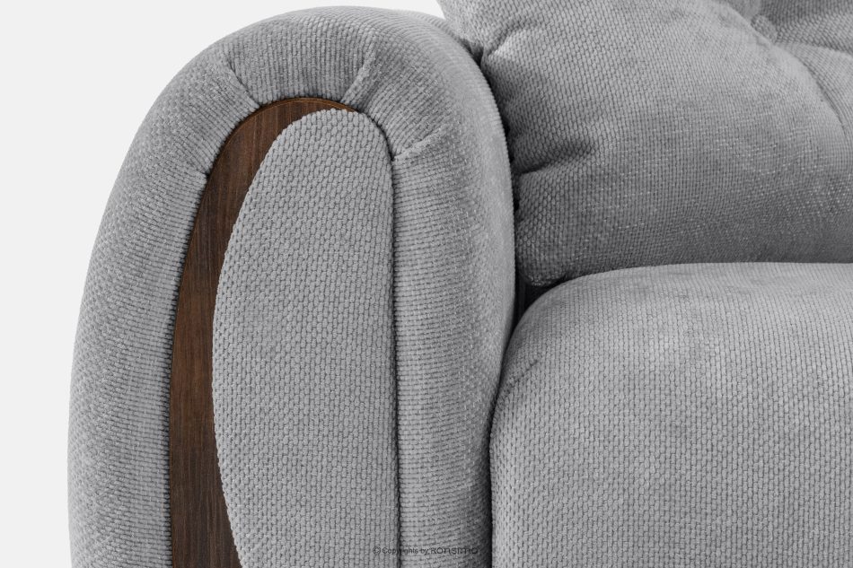 NILO Dreisitzer-Sofa mit Steppung aus grauem Gewebestoff grau - Foto 15