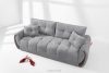 NILO Dreisitzer-Sofa mit Steppung aus grauem Gewebestoff grau - Foto 2