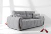 NILO Dreisitzer-Sofa mit Steppung aus grauem Gewebestoff grau - Foto 17