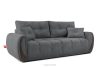 NILO Dreisitzer-Sofa mit Steppung aus dunkelgrauem Gewebestoff dunkelgrau - Foto 3
