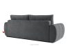 NILO Dreisitzer-Sofa mit Steppung aus dunkelgrauem Gewebestoff dunkelgrau - Foto 4