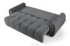 NILO Dreisitzer-Sofa mit Steppung aus dunkelgrauem Gewebestoff dunkelgrau - Foto 5