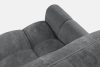 NILO Dreisitzer-Sofa mit Steppung aus dunkelgrauem Gewebestoff dunkelgrau - Foto 6