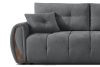 NILO Dreisitzer-Sofa mit Steppung aus dunkelgrauem Gewebestoff dunkelgrau - Foto 7