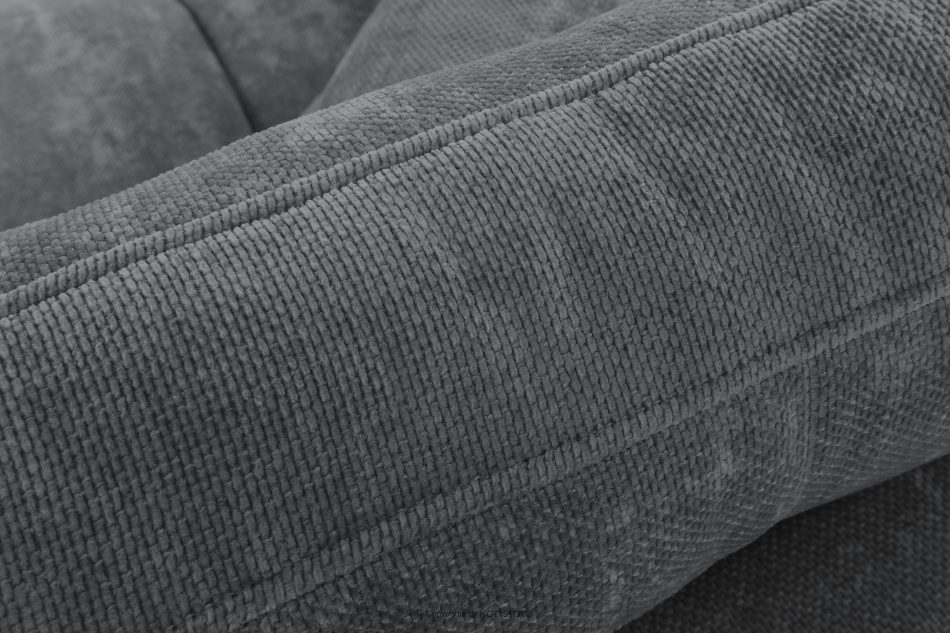 NILO Dreisitzer-Sofa mit Steppung aus dunkelgrauem Gewebestoff dunkelgrau - Foto 7