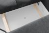 NILO Dreisitzer-Sofa mit Steppung aus dunkelgrauem Gewebestoff dunkelgrau - Foto 12