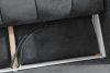 NILO Dreisitzer-Sofa mit Steppung aus dunkelgrauem Gewebestoff dunkelgrau - Foto 13