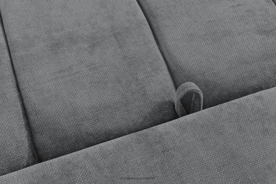 NILO Dreisitzer-Sofa mit Steppung aus dunkelgrauem Gewebestoff dunkelgrau - Foto 14