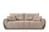 NILO Dreisitzer-Sofa mit Steppung aus Gewebestoff in Hellbeige hellbeige - Foto 1