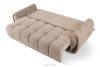NILO Dreisitzer-Sofa mit Steppung aus Gewebestoff in Hellbeige hellbeige - Foto 5