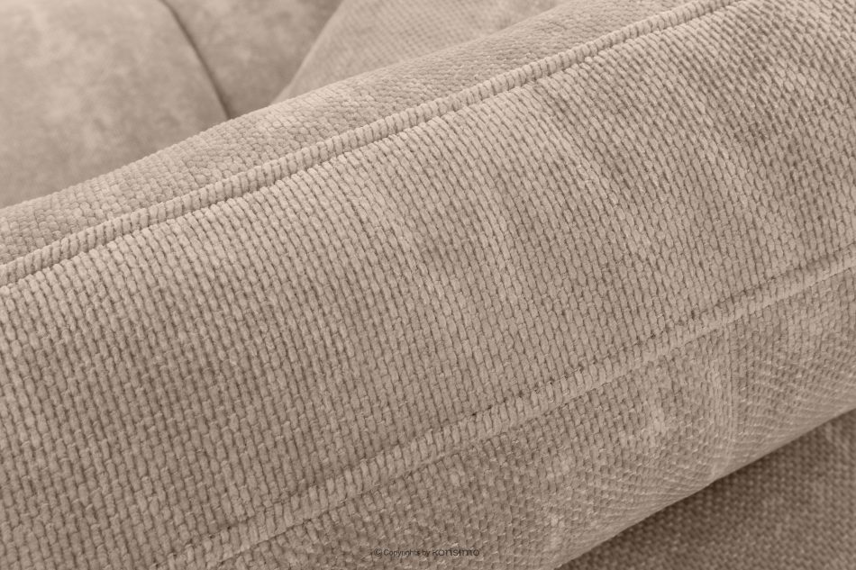 NILO Dreisitzer-Sofa mit Steppung aus Gewebestoff in Hellbeige hellbeige - Foto 7