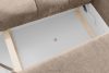 NILO Dreisitzer-Sofa mit Steppung aus Gewebestoff in Hellbeige hellbeige - Foto 12