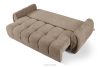 NILO Dreisitzer-Sofa mit Steppung aus Gewebestoff in Dunkelbeige dunkelbeige - Foto 5