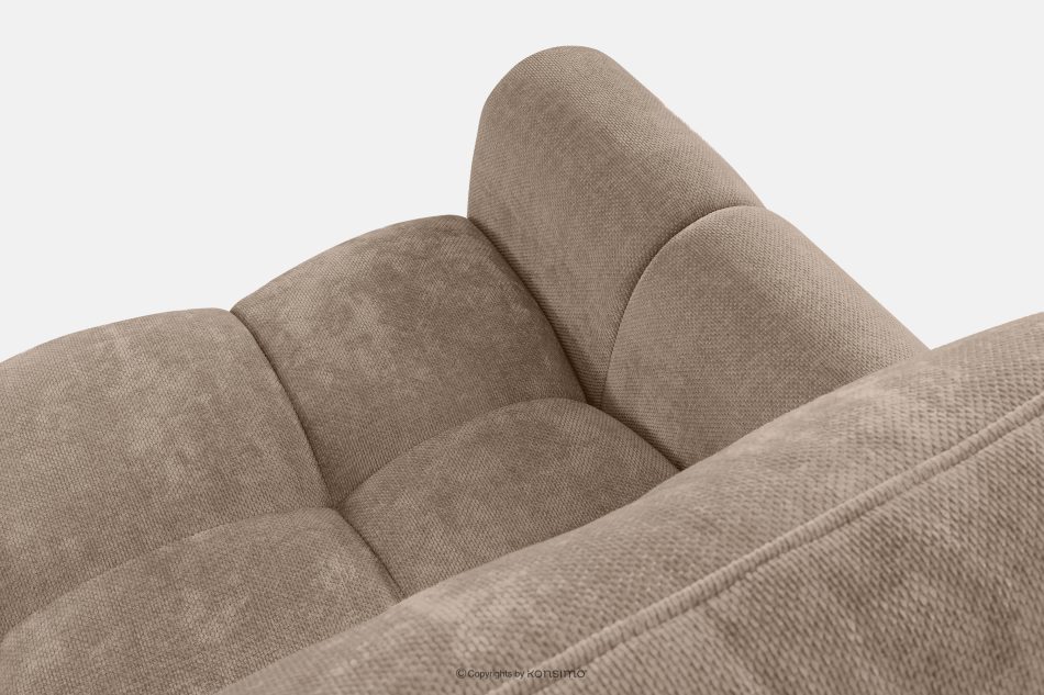 NILO Dreisitzer-Sofa mit Steppung aus Gewebestoff in Dunkelbeige dunkelbeige - Foto 5