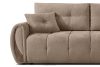 NILO Dreisitzer-Sofa mit Steppung aus Gewebestoff in Dunkelbeige dunkelbeige - Foto 7