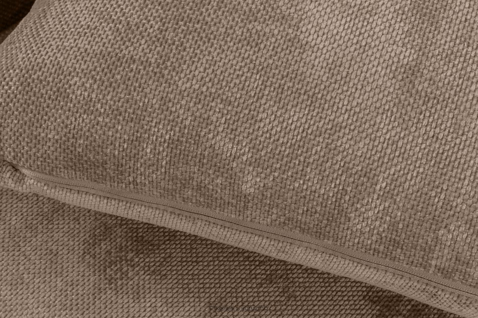 NILO Dreisitzer-Sofa mit Steppung aus Gewebestoff in Dunkelbeige dunkelbeige - Foto 8