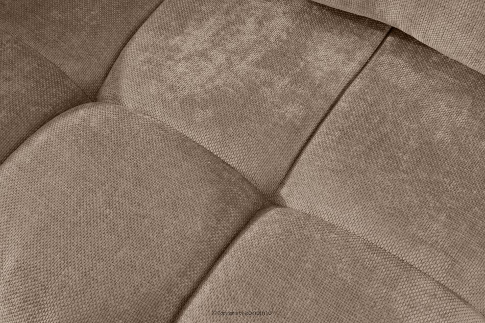 NILO Dreisitzer-Sofa mit Steppung aus Gewebestoff in Dunkelbeige dunkelbeige - Foto 9