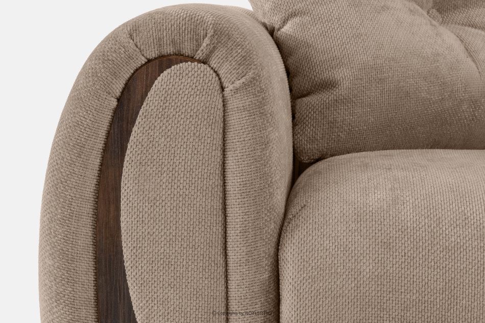 NILO Dreisitzer-Sofa mit Steppung aus Gewebestoff in Dunkelbeige dunkelbeige - Foto 15